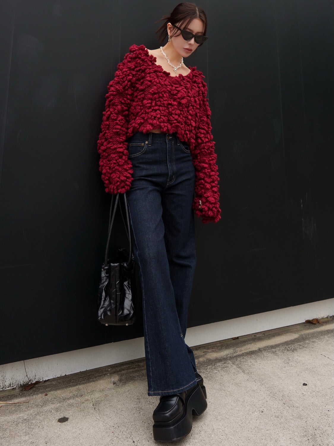 Wool Hand KNIT プルオーバー
