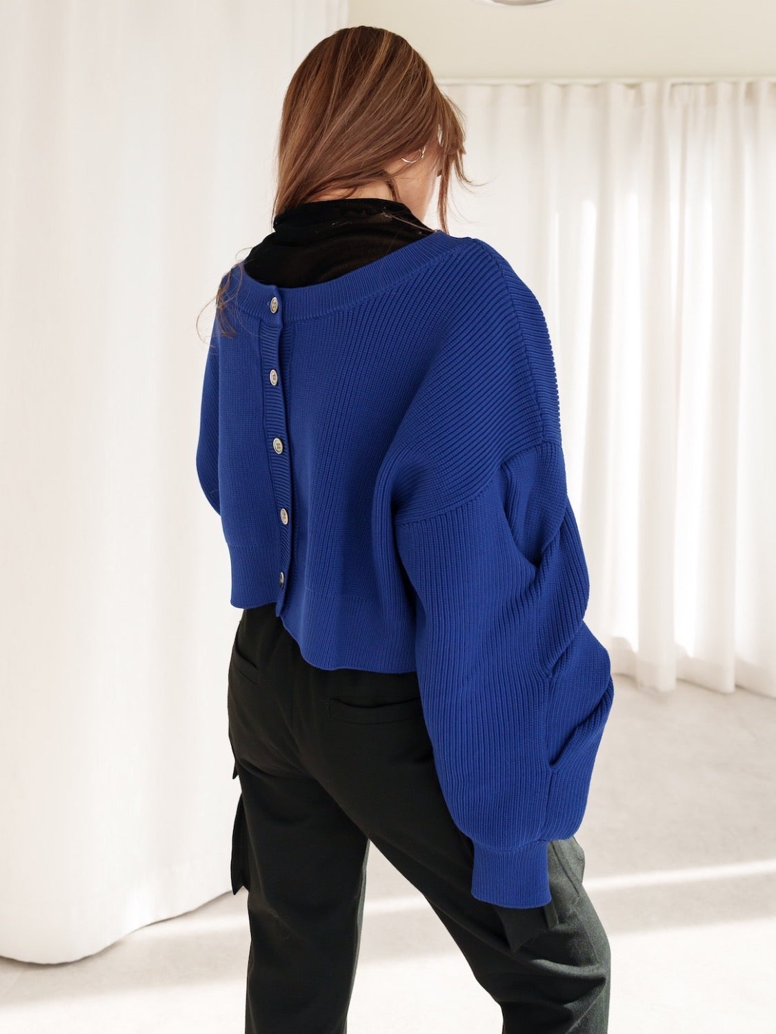2way sleeve design cardigan