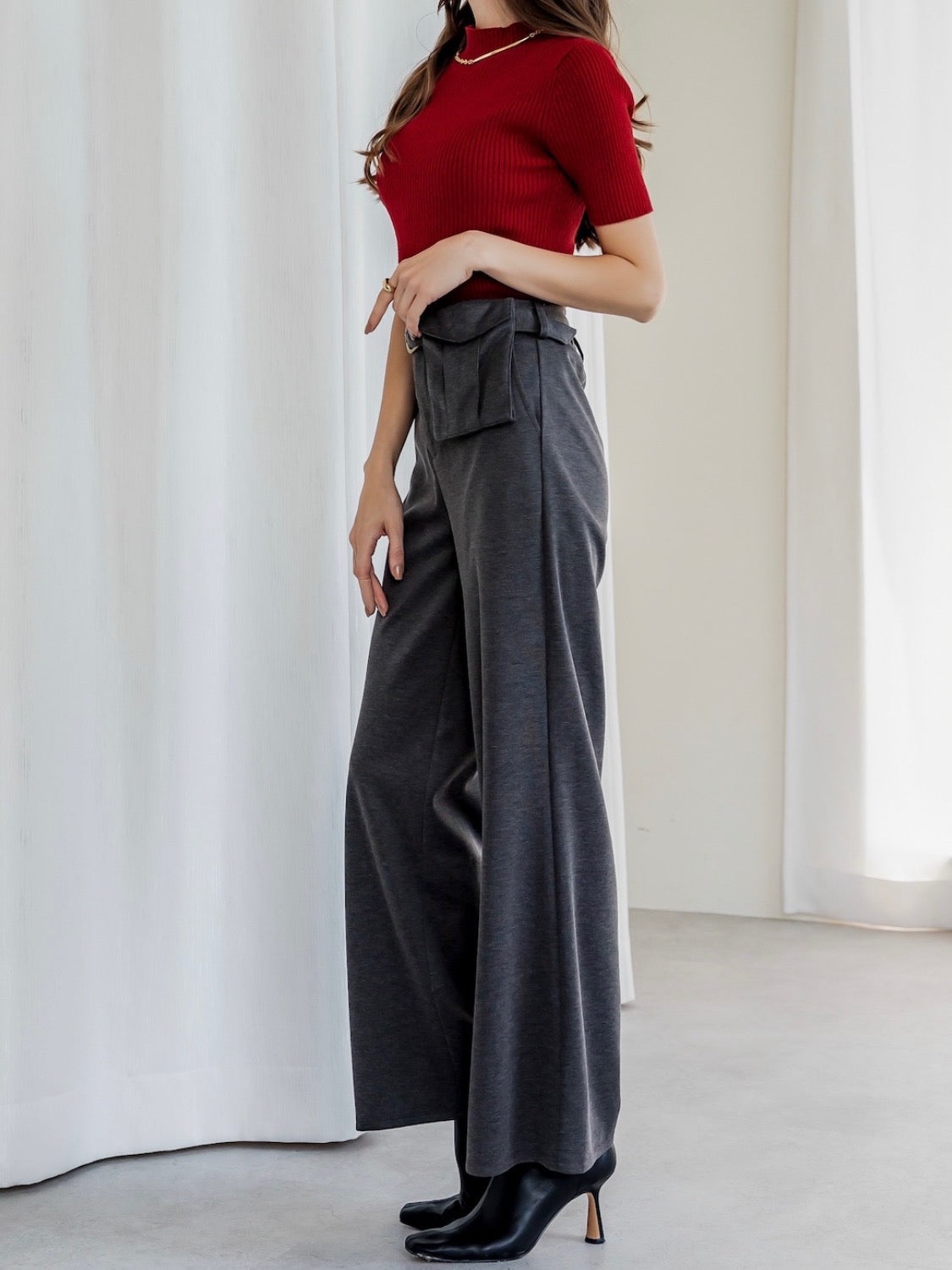 Waist-pouch セット ワイドパンツ