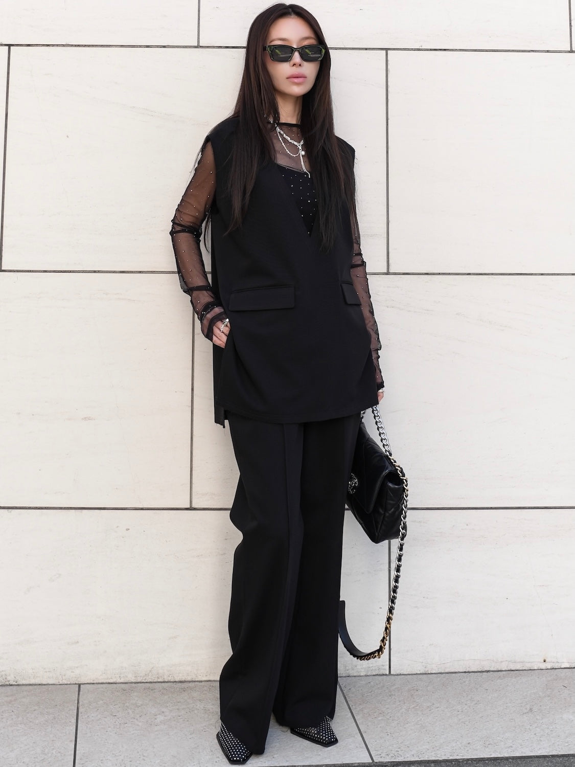 ストーン Sheer ロングスリーブ