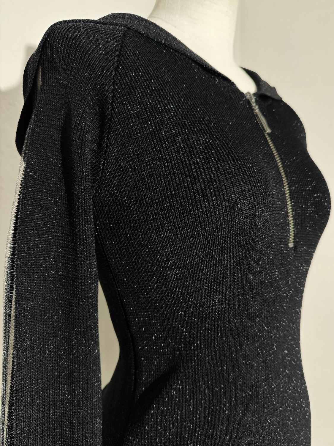シアーライン Half ジップフーディー KNIT