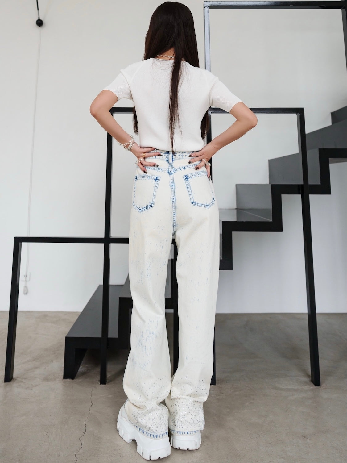 グラデストーン ストレート DENIM