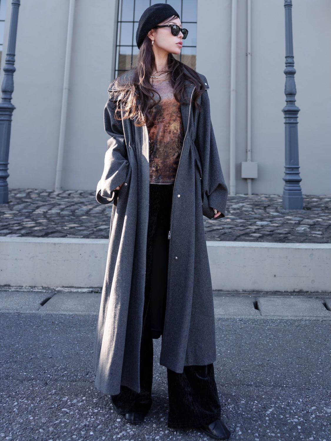 MODEL:159cm<br>COLOR:ブラウン