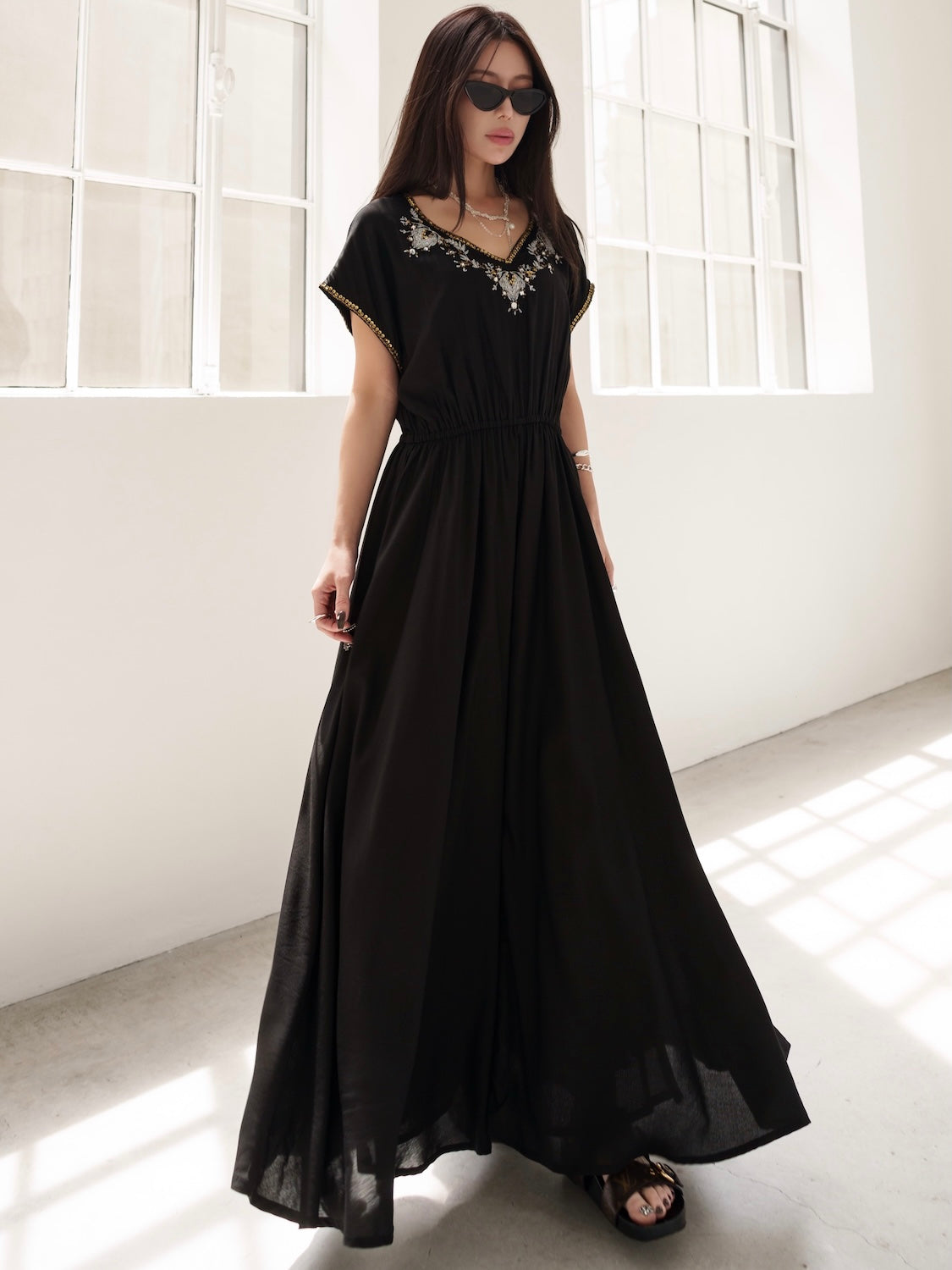 エンブロイダリー Rayon ワンピース