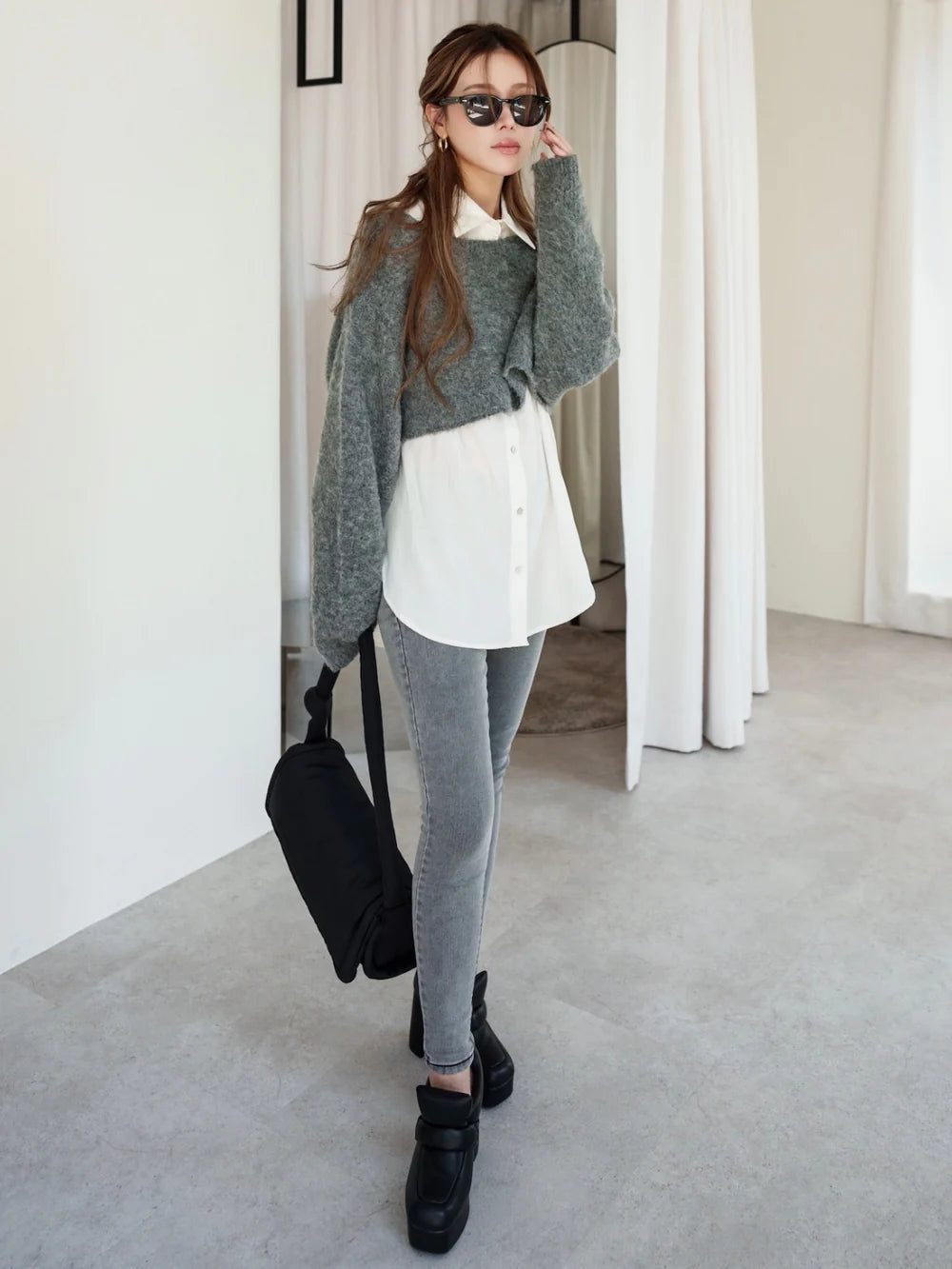 パファー Nylon ショルダーバッグ