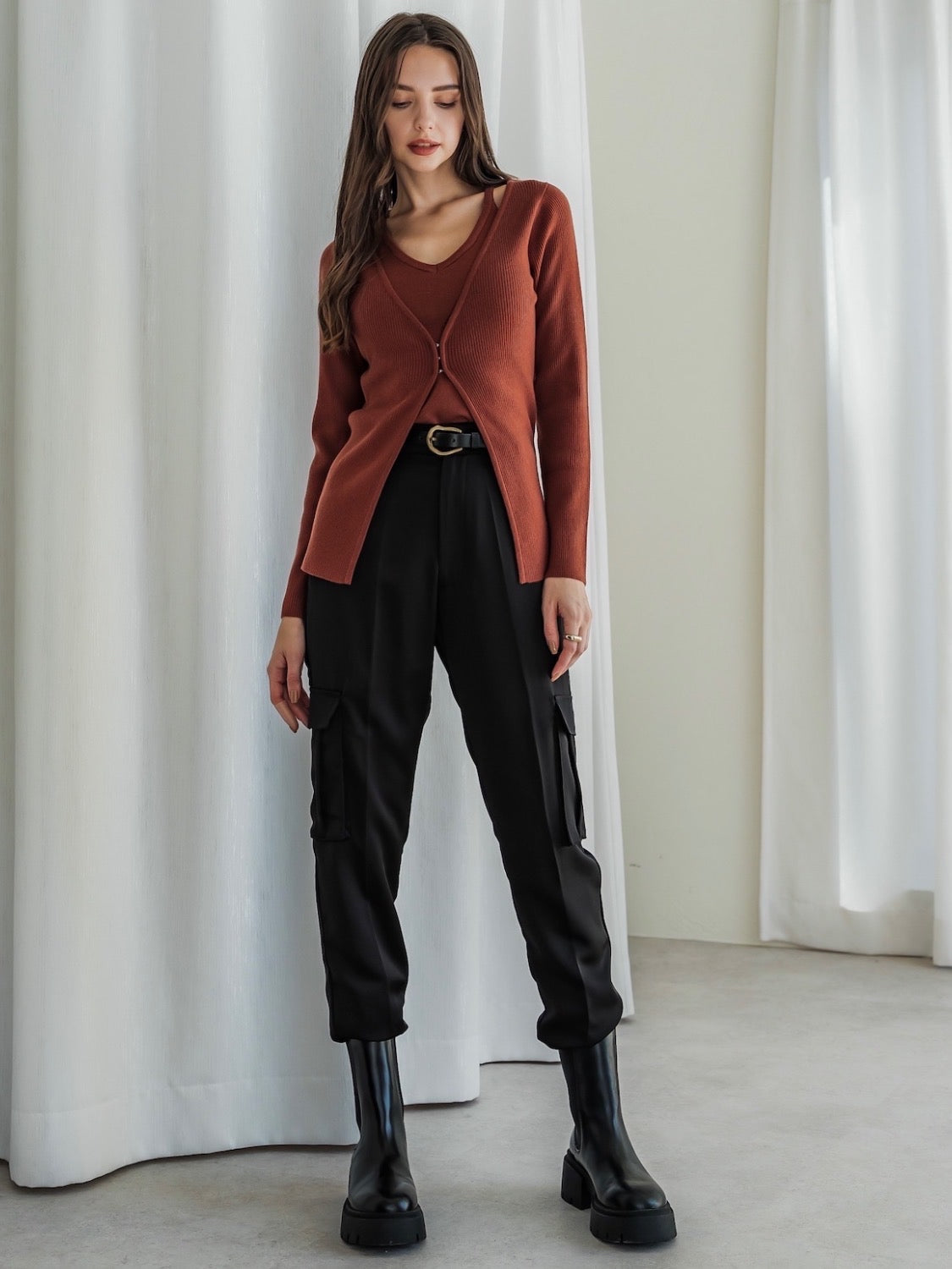 アンサンブル Knit トップス