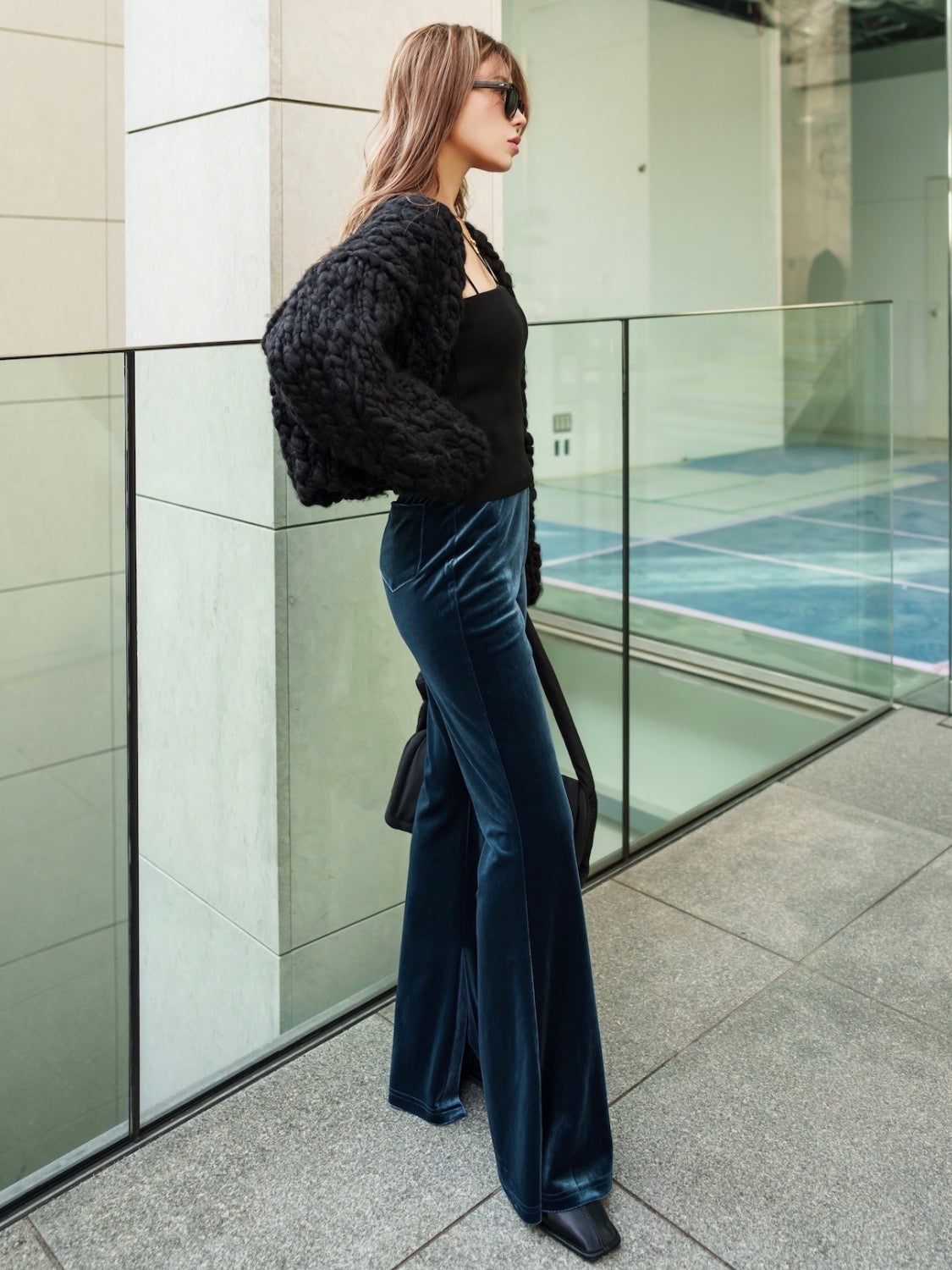 ビッグスラブ クロップド Cardigan