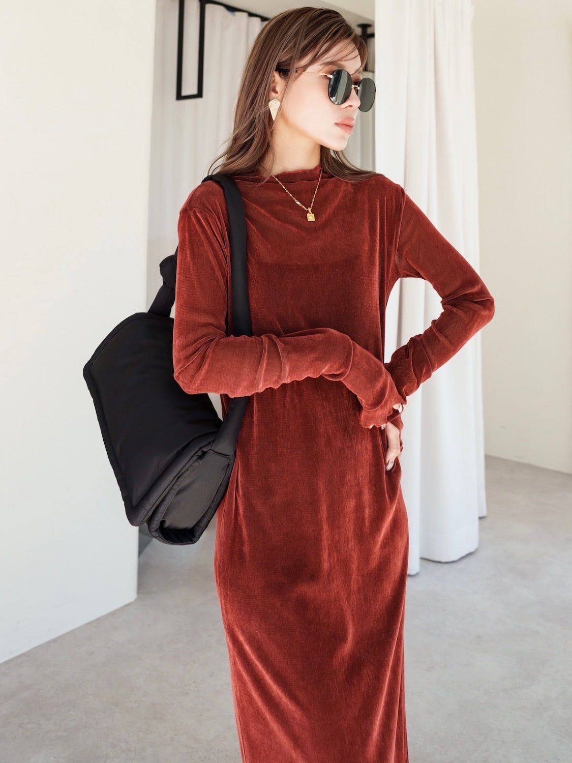 パファー Nylon ショルダーバッグ
