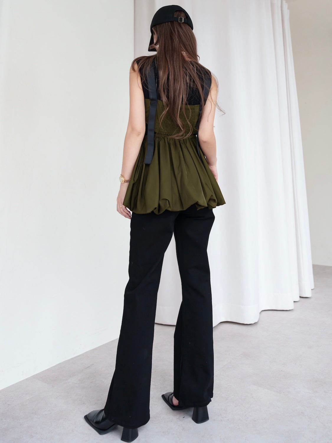 ワイド デニム Pants