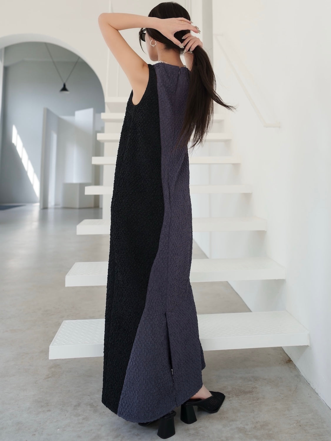 Wave バイカラー ワンピース