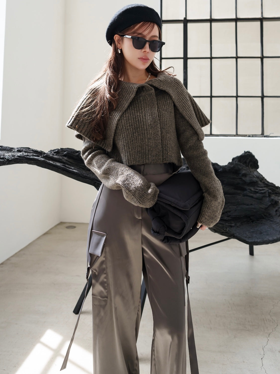 Puffer Nylon Shoulder Bag