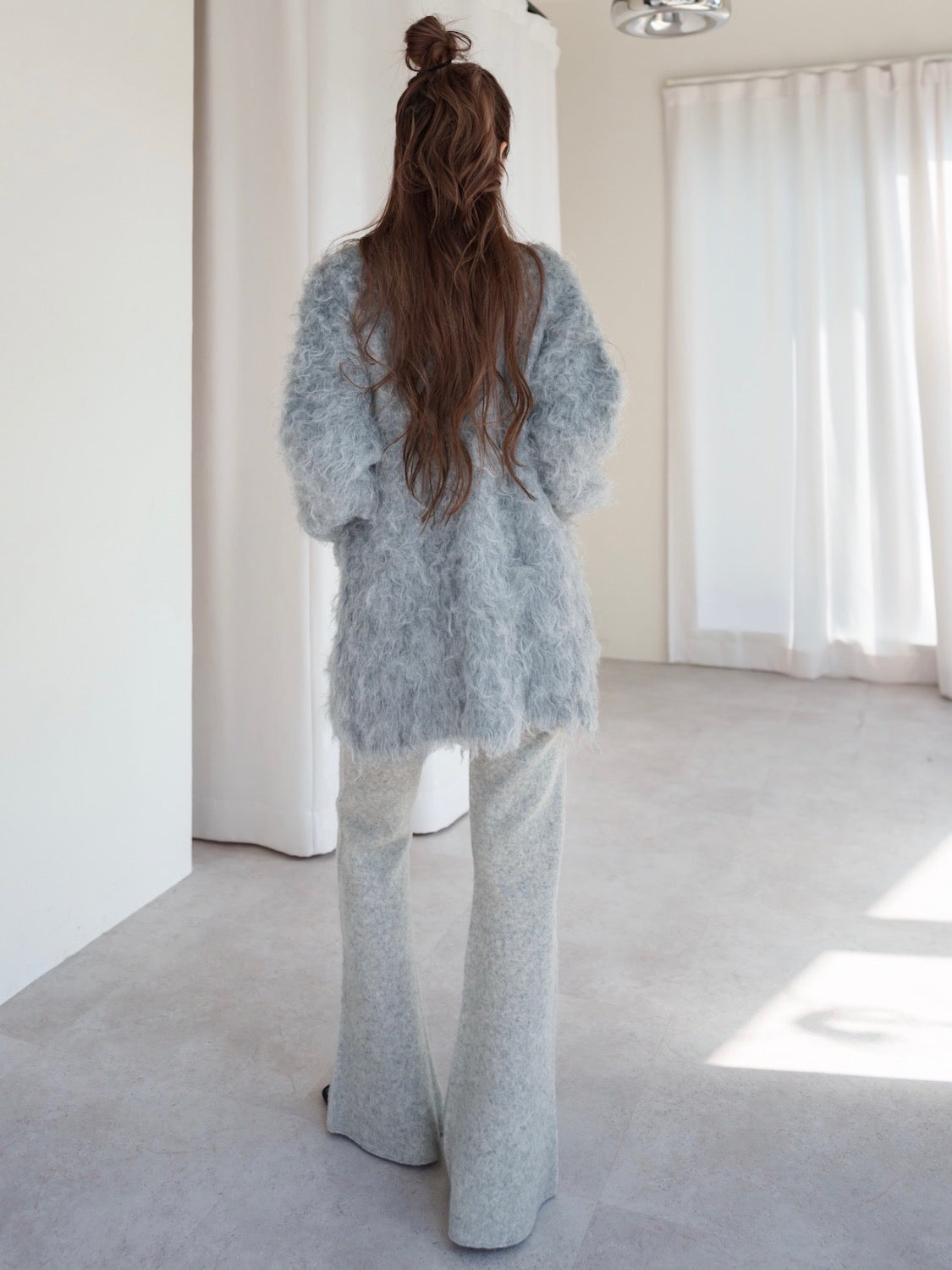 Wool Fur Cardigan