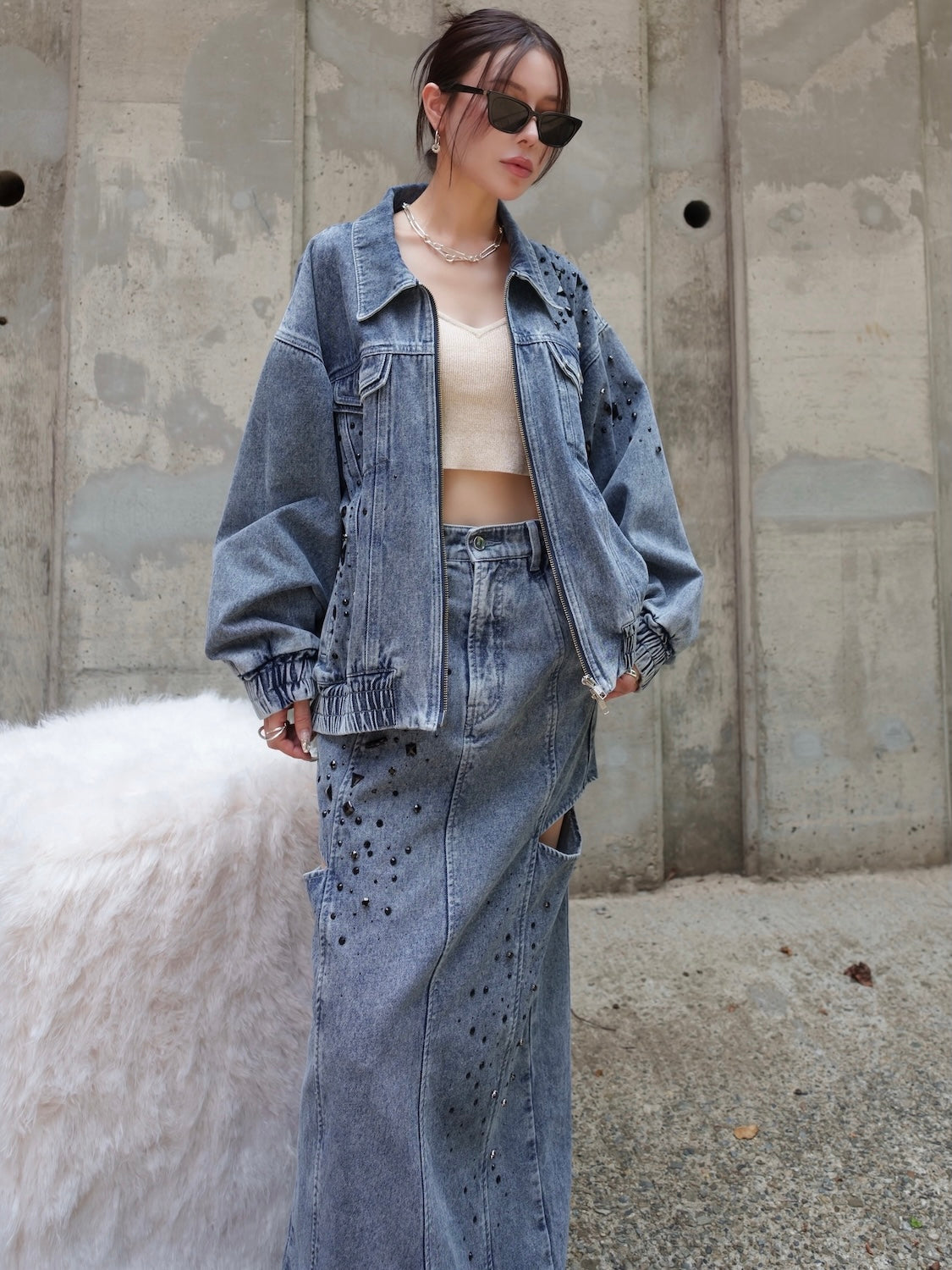 グラデストーン DENIM ブルゾン