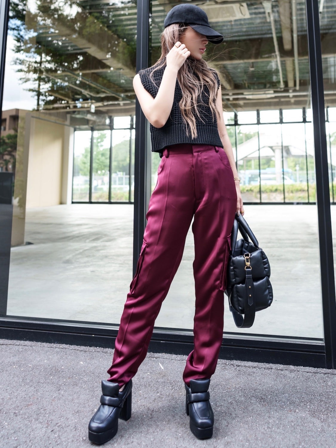 MODEL:159cm<br>COLOR:ブラック