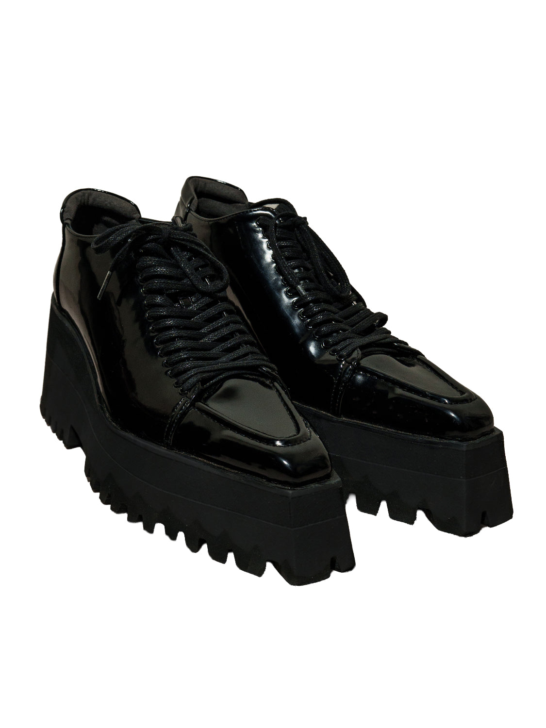 プラットフォーム レースアップ Loafer