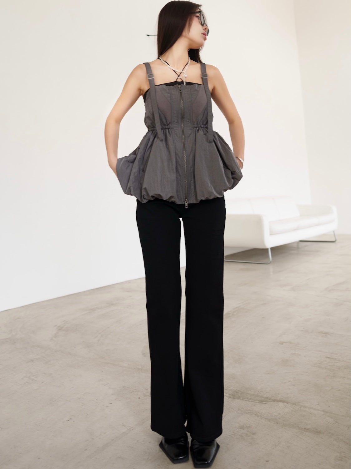 ワイド デニム Pants