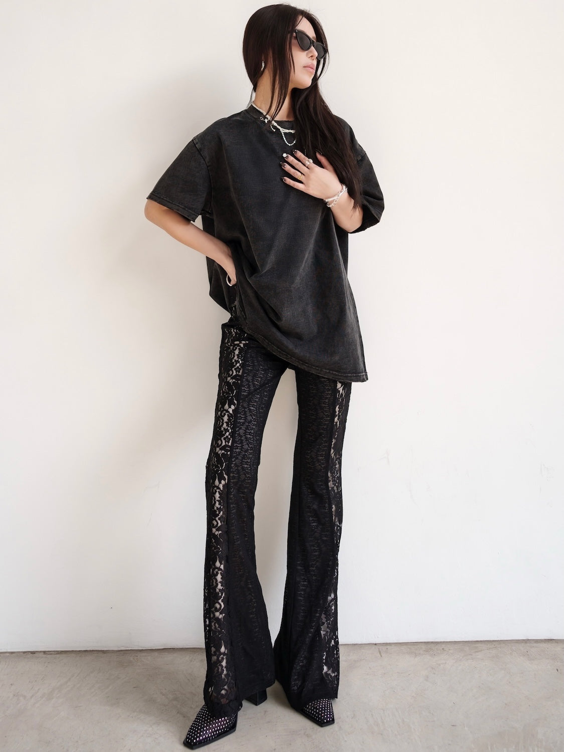 MODEL:159cm<br>COLOR:ブラック