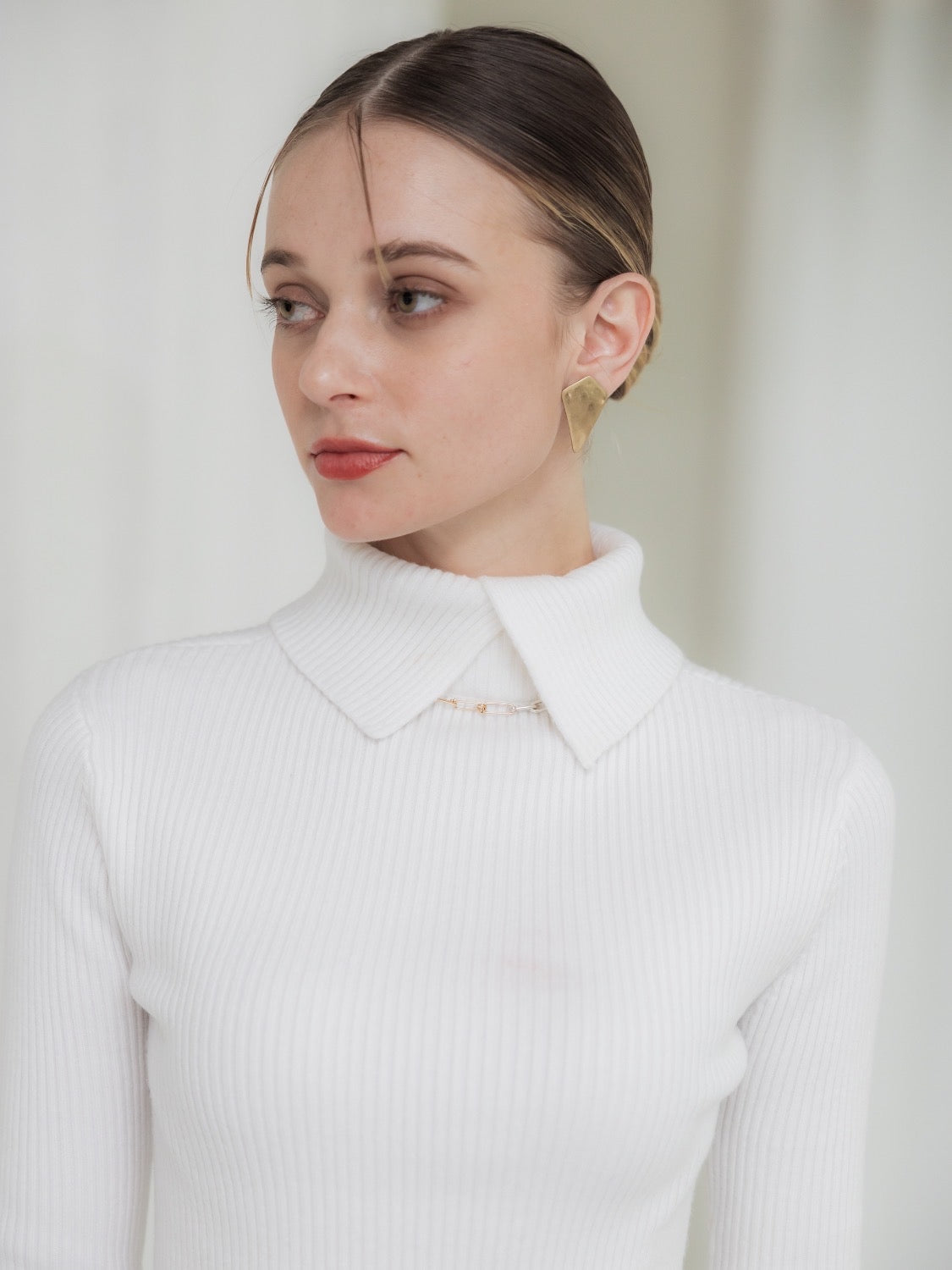 Slit Turtle Knit Top