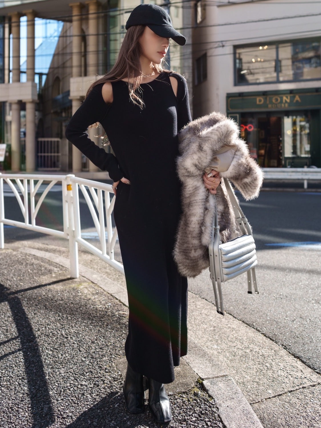 Open-shoulder ロングスリーブ OP