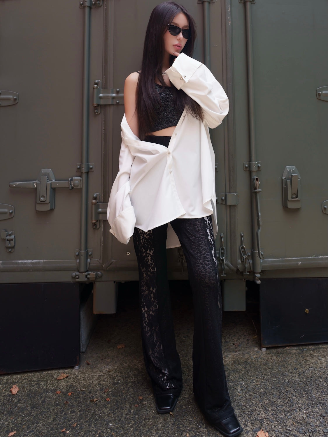 カフスボタン オーバー SHIRT