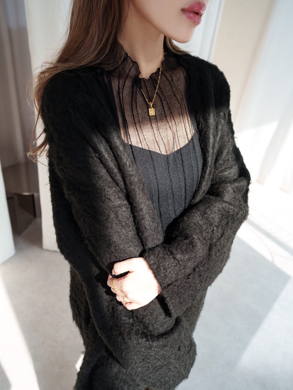Wool Long Cardigan