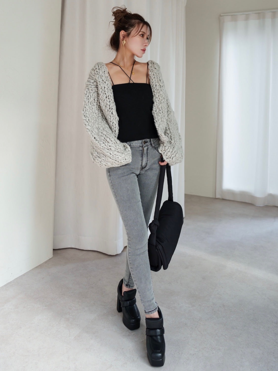 ビッグスラブ クロップド Cardigan