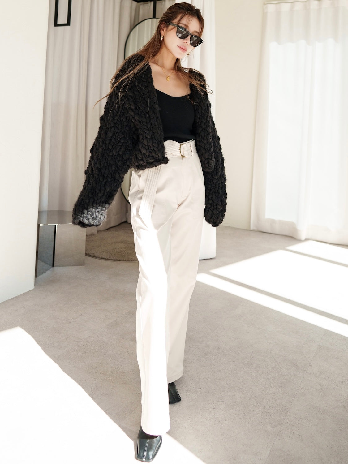 ビッグスラブ クロップド Cardigan