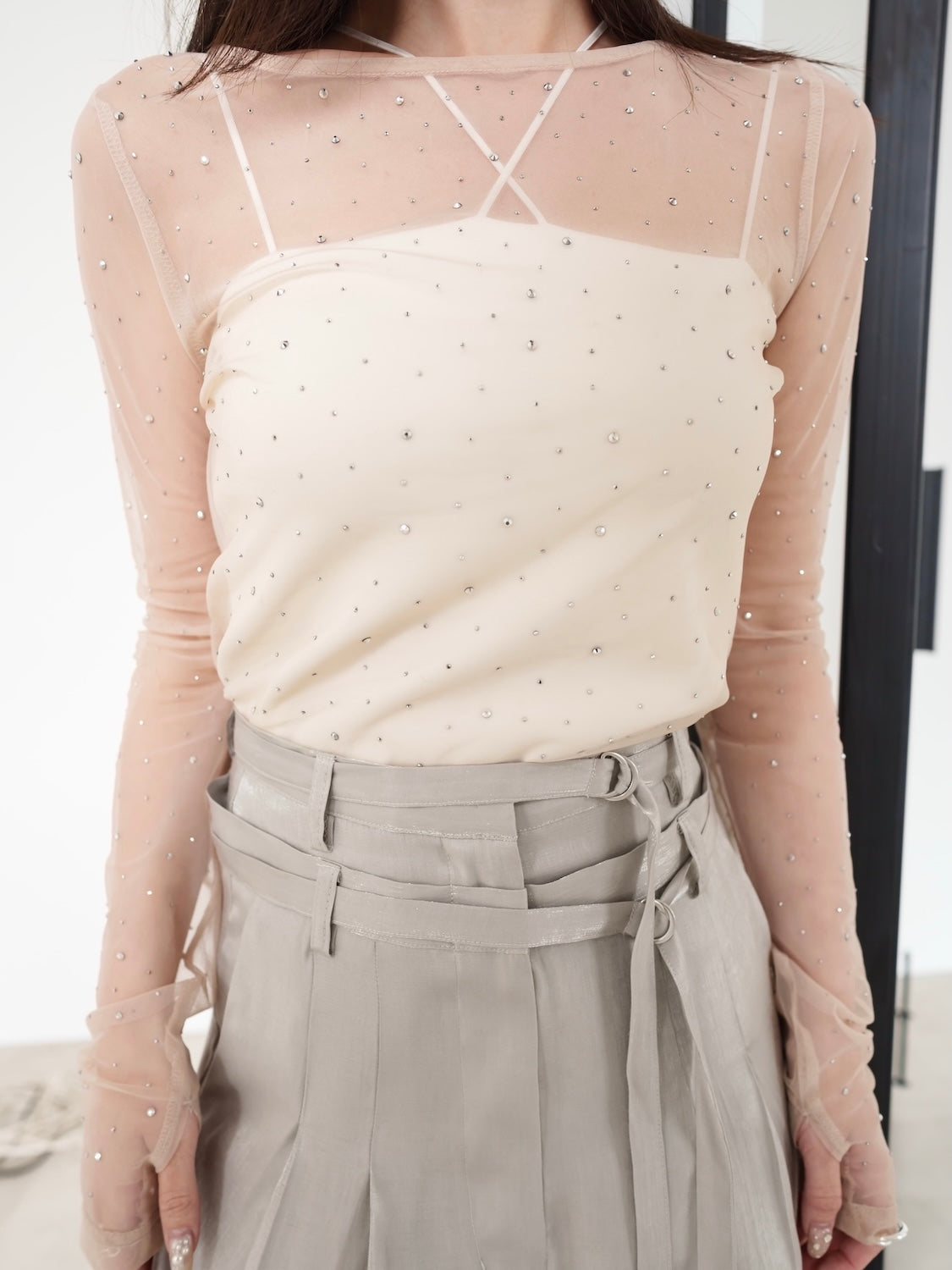 ストーン Sheer ロングスリーブ