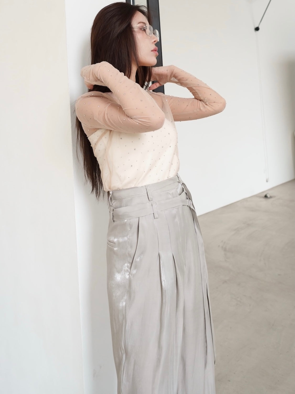 ストーン Sheer ロングスリーブ