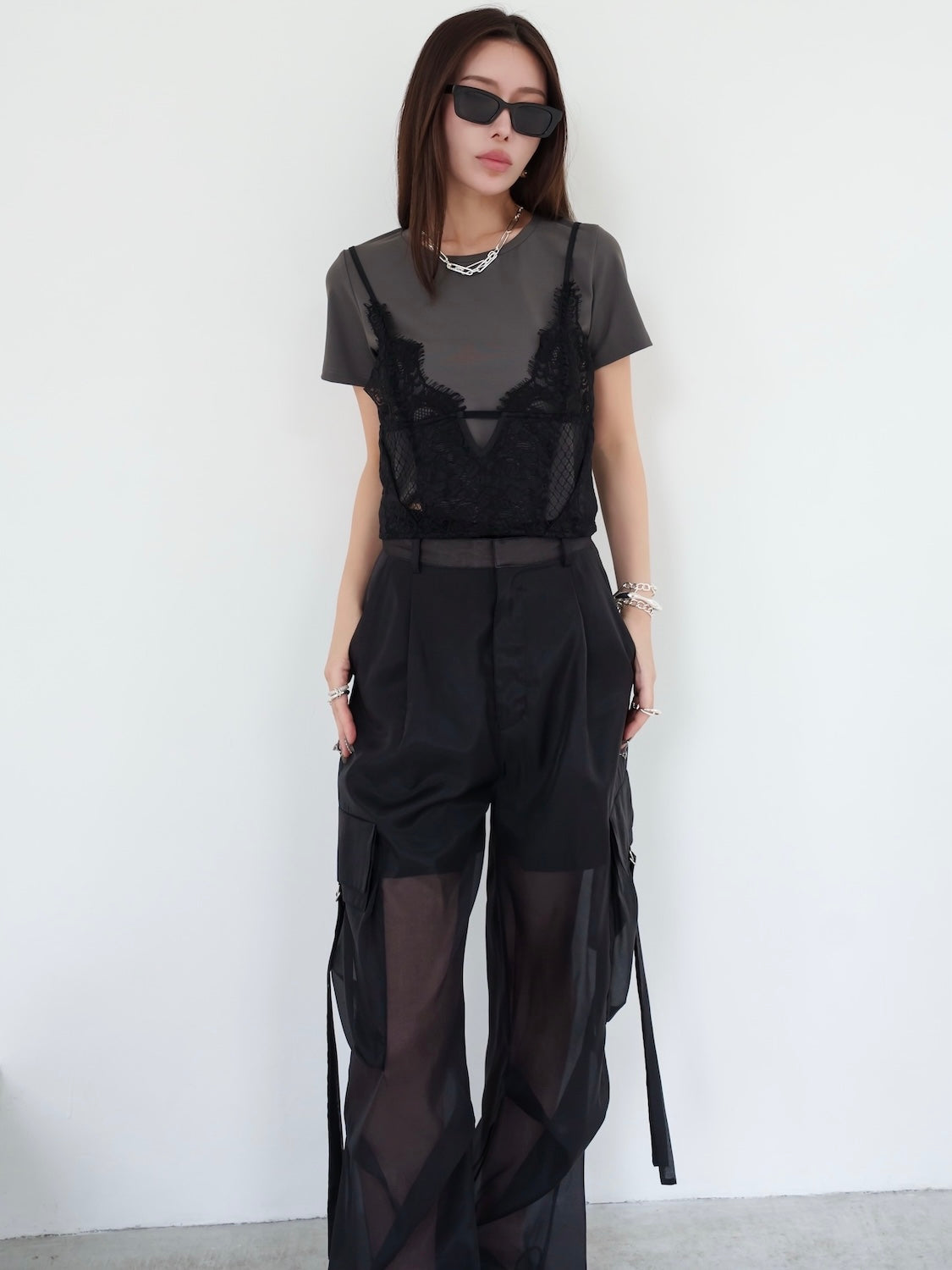 レースビスチェ セット トップス