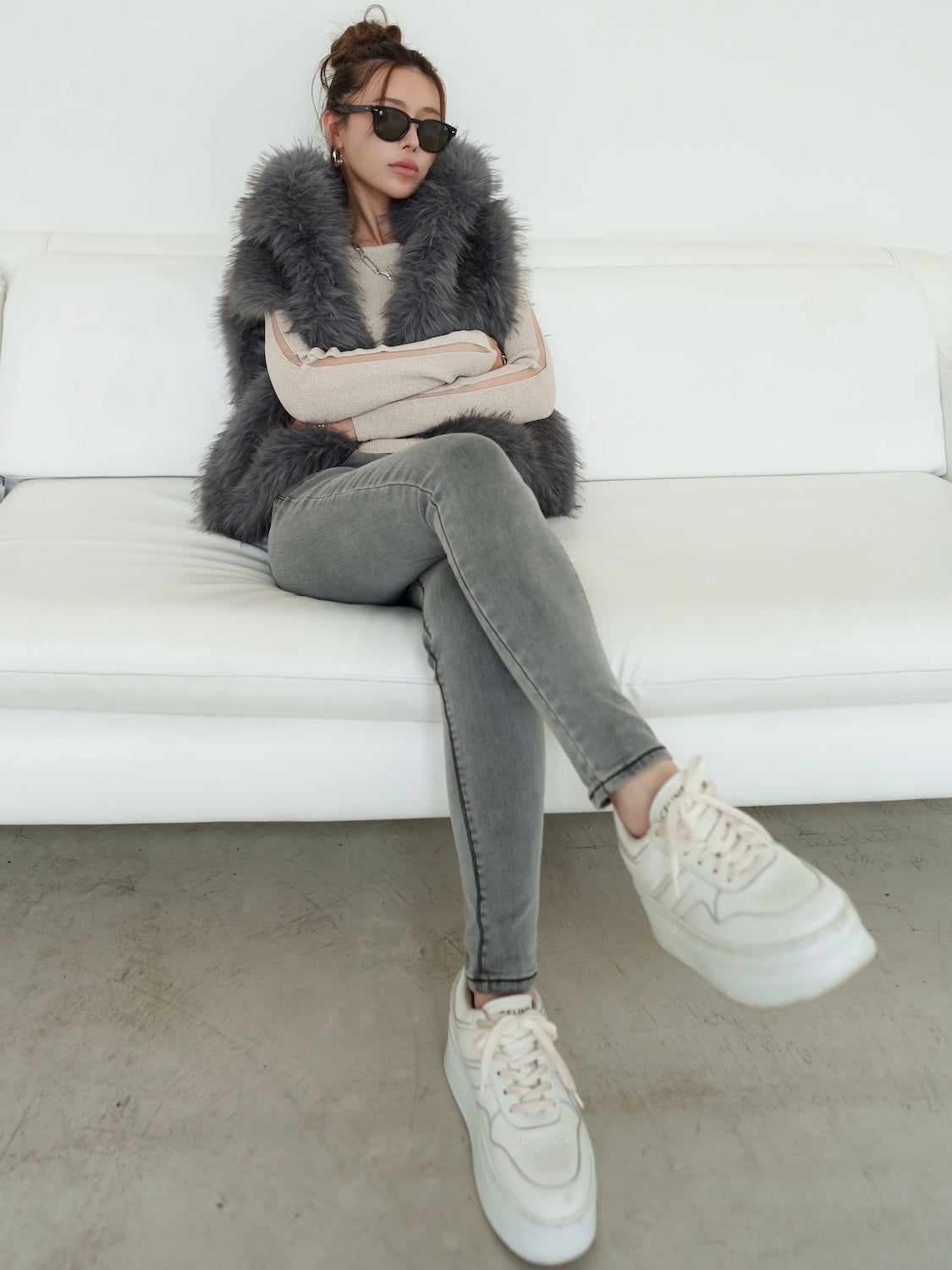Stretch Gray Skinny