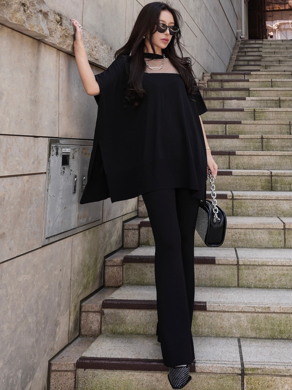 MODEL:159cm<br>COLOR:ブラック