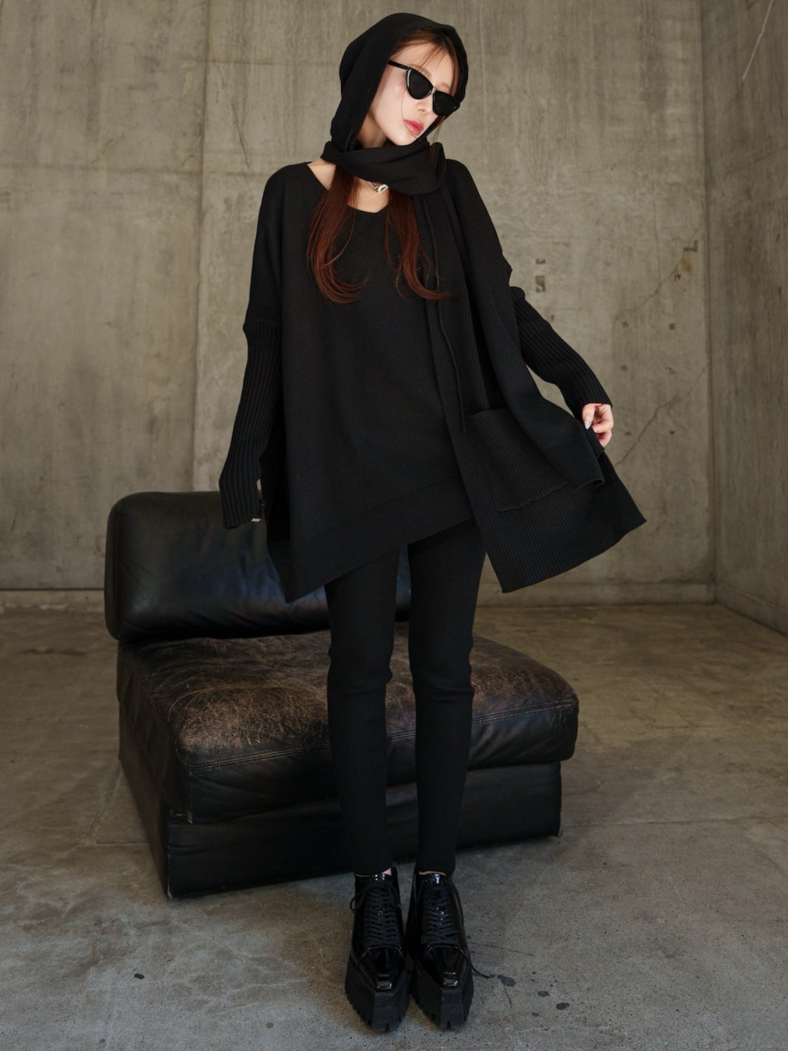 MODEL:159cm<br>COLOR:ブラック