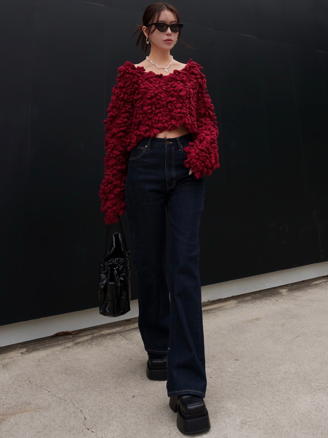 Wool Hand KNIT プルオーバー