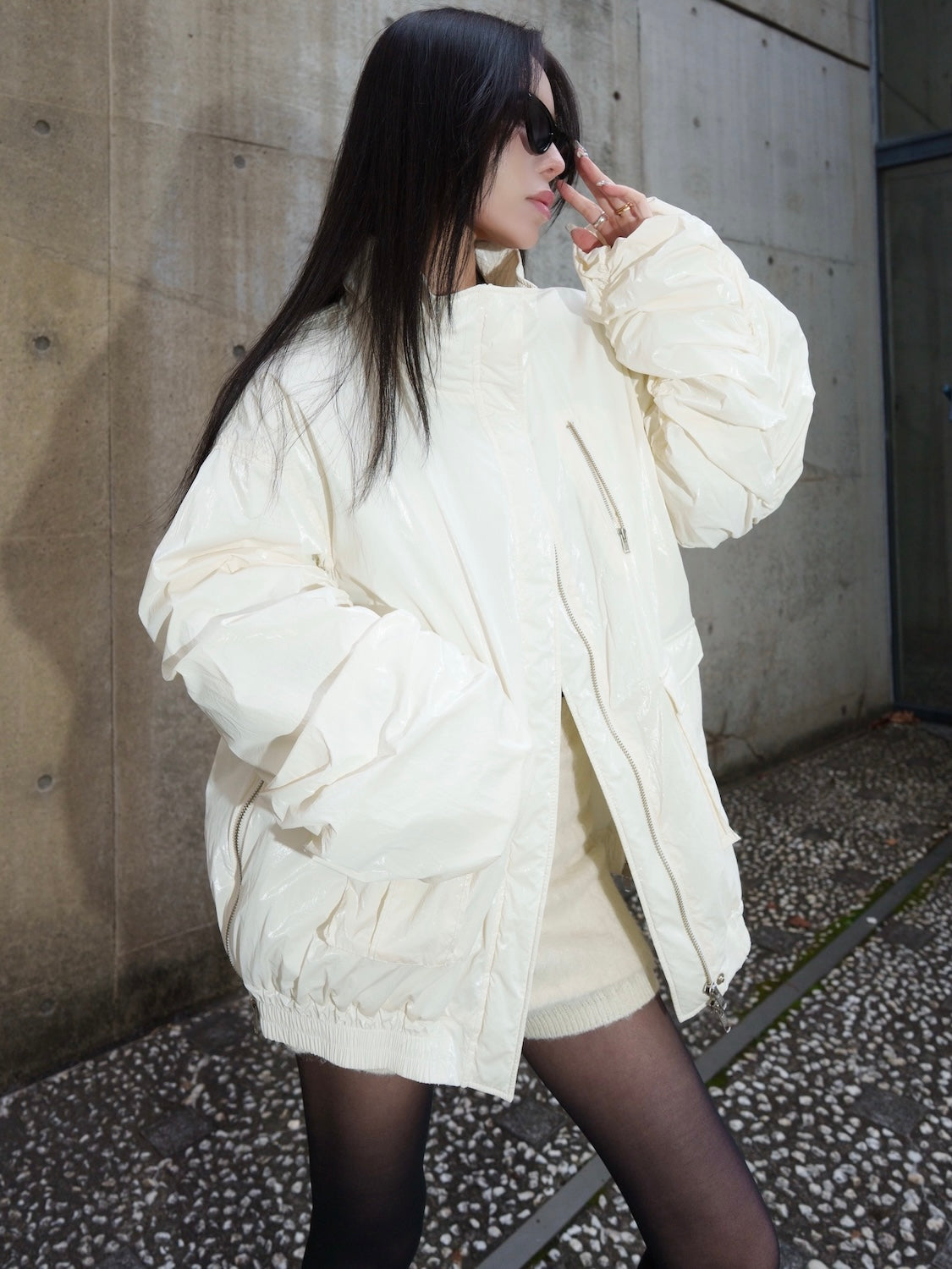 ショートパンツ レイヤード KNIT スカート