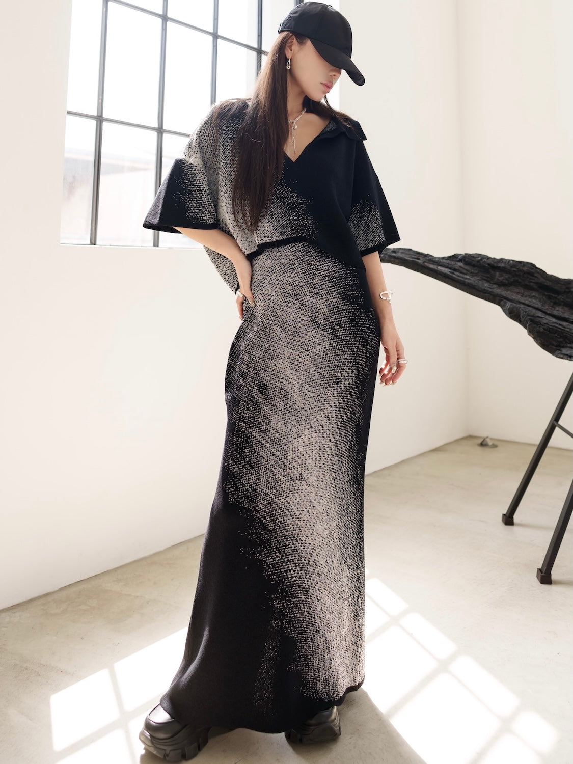 MODEL:159cm<br>COLOR:ブラック