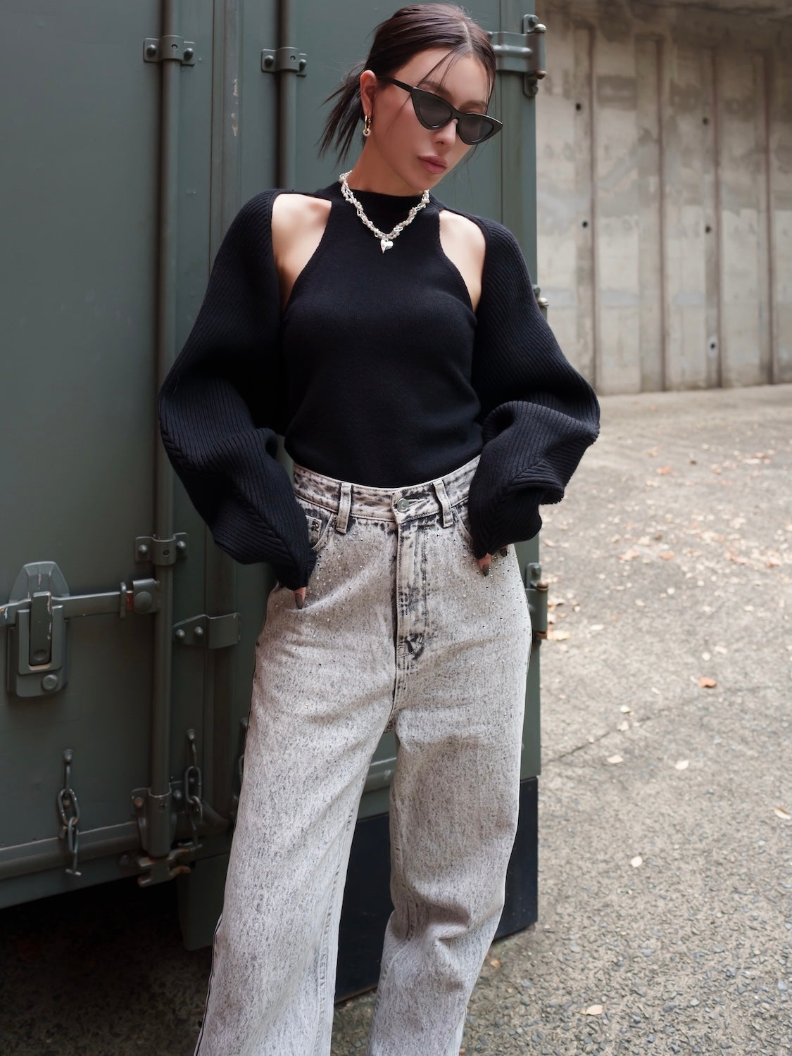 Bolero ドッキング ニット トップス