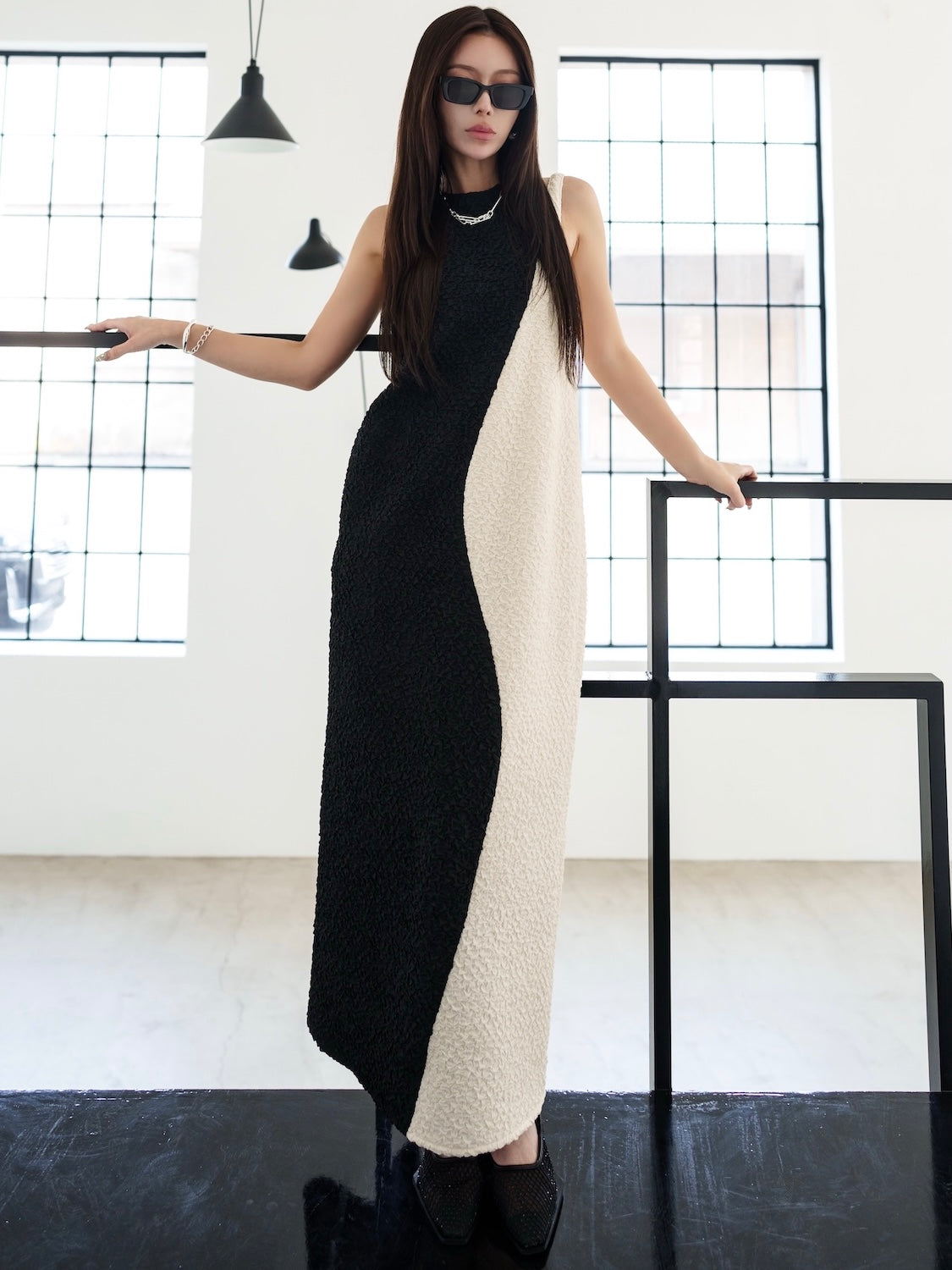 Wave バイカラー ワンピース