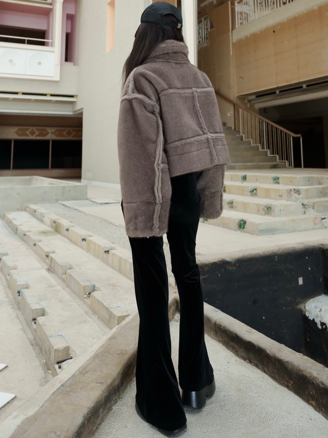 リバーシブル ボンディング Furジャケット