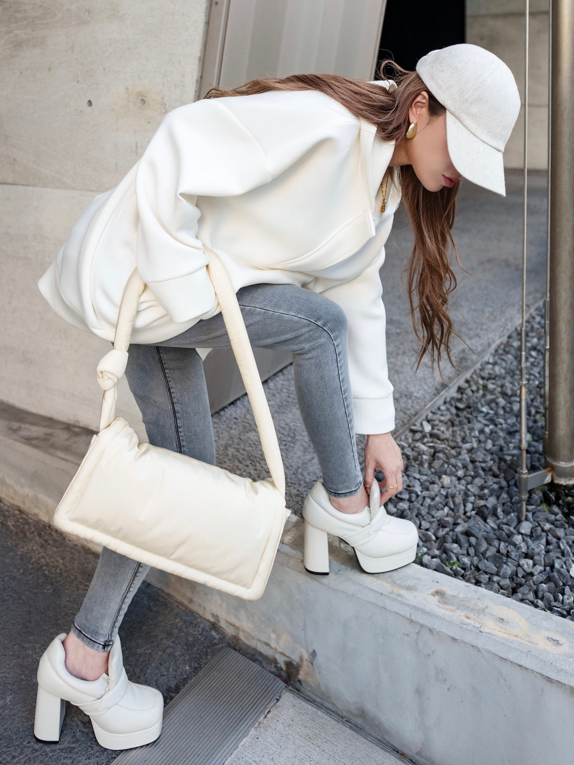 Padded High-heel Loafers