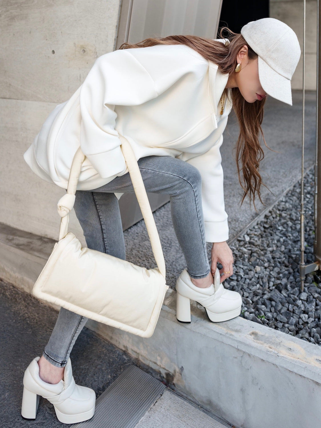 Puffer Nylon Shoulder Bag