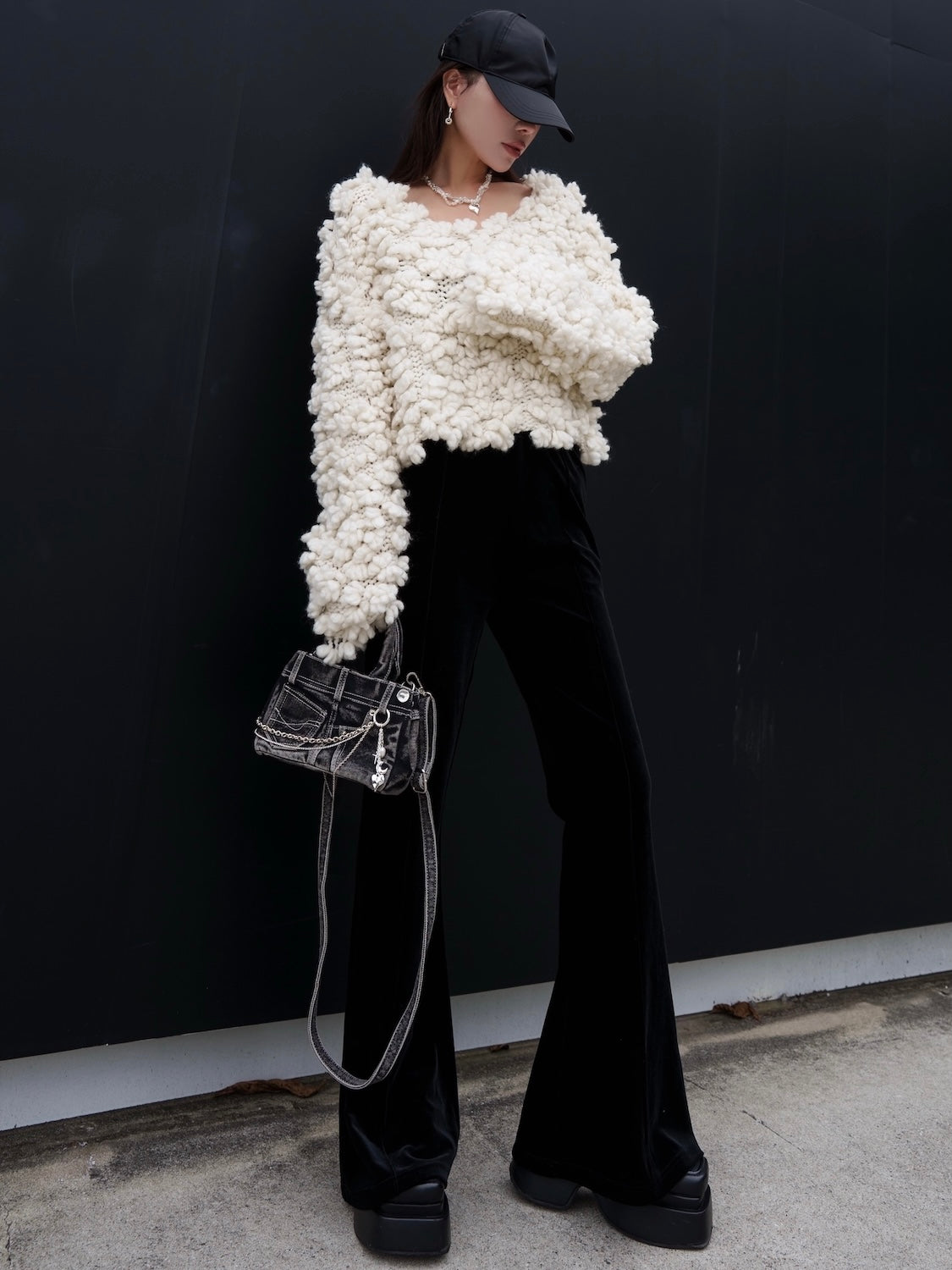 Wool Hand KNIT プルオーバー