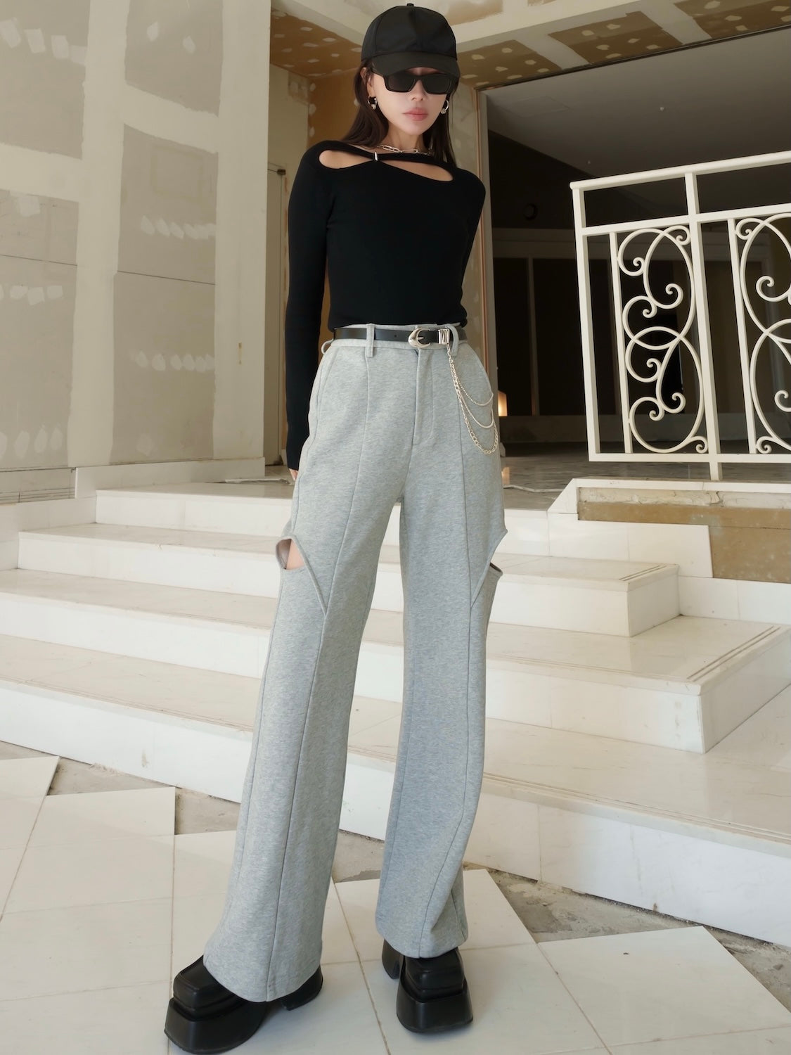 サイドホール Sweat スラックス