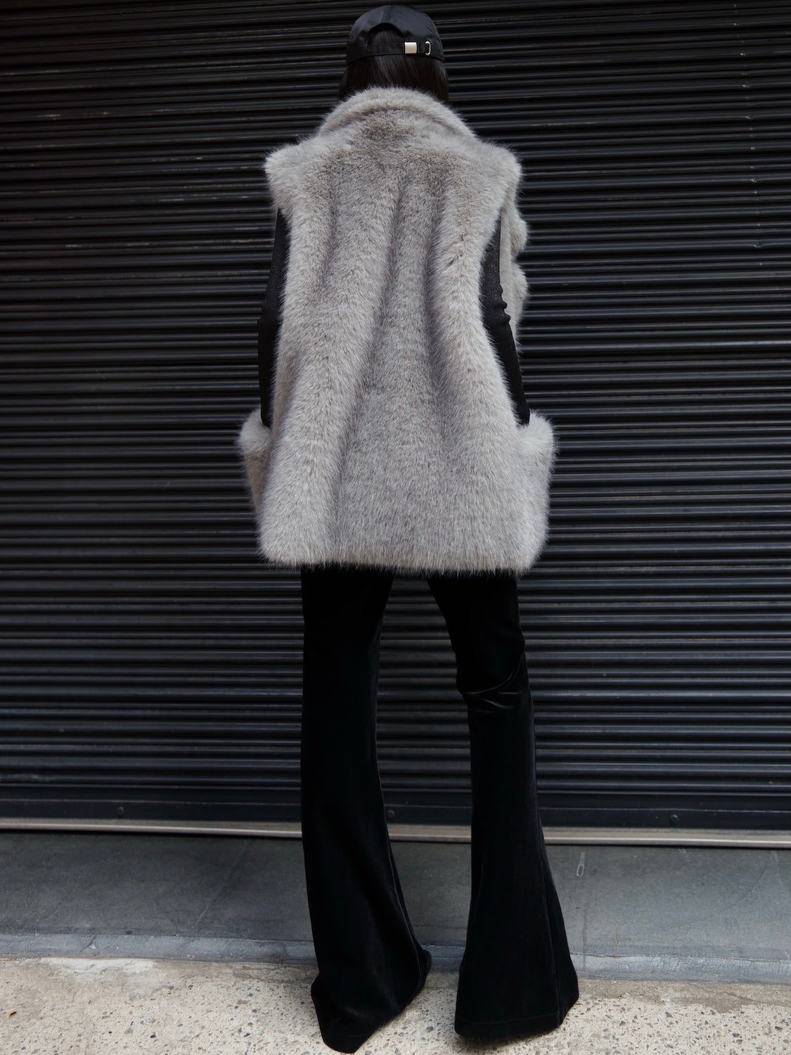 Suede ボンディング Fur ベスト