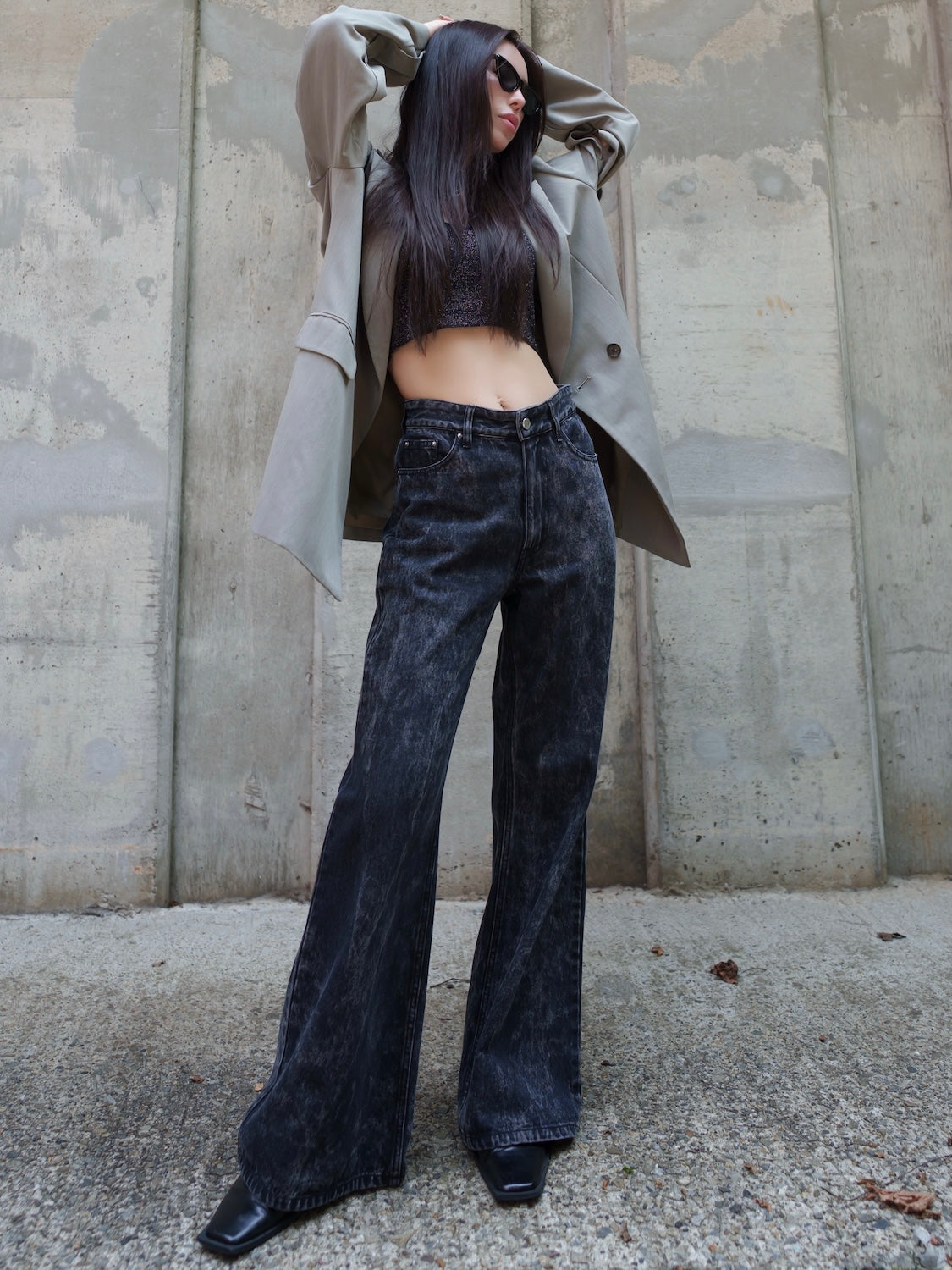 Oversized double-breasted jacket
