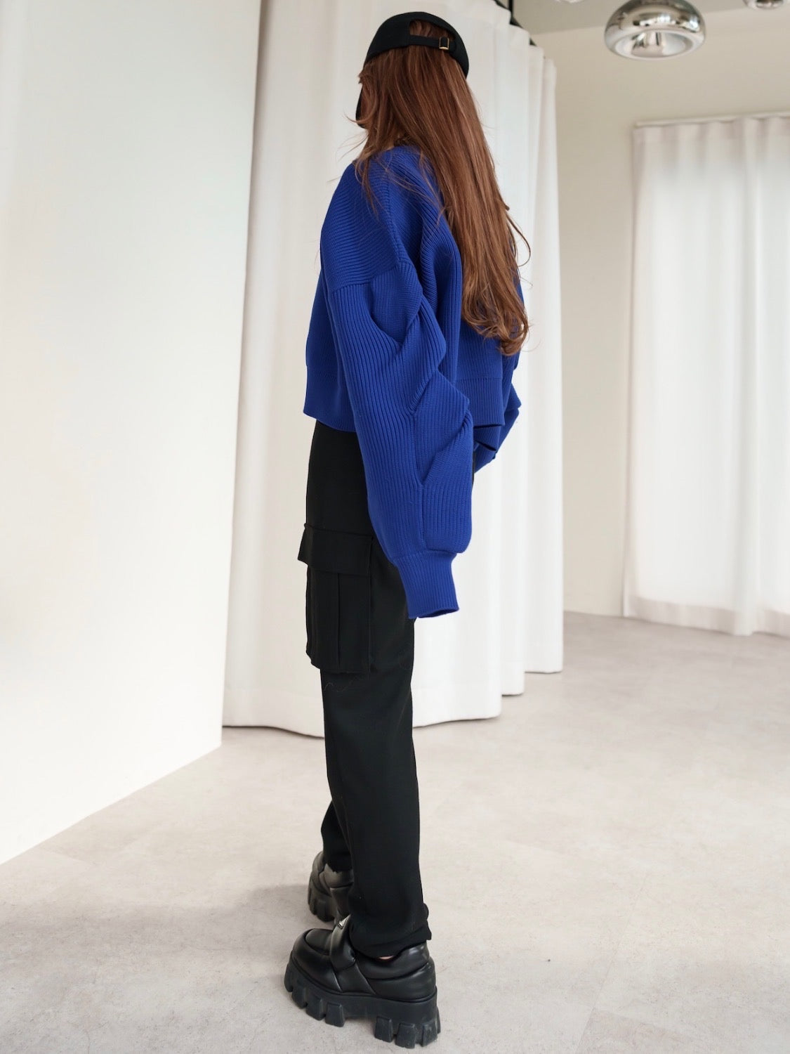 2way sleeve design cardigan