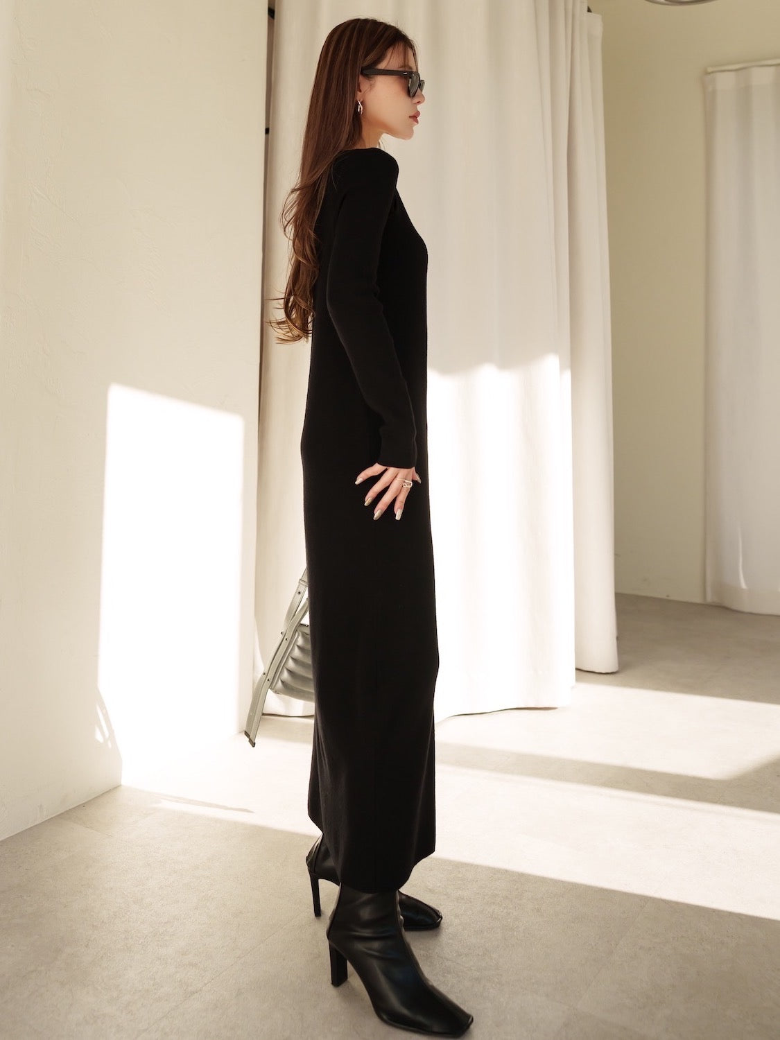 Open-shoulder ロングスリーブ OP