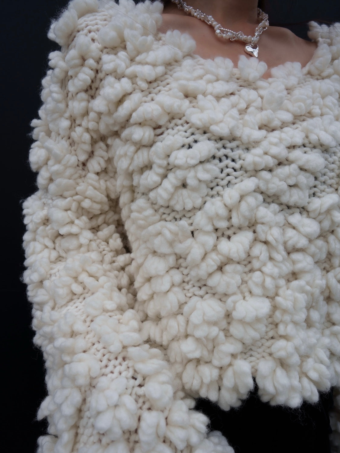 Wool Hand KNIT プルオーバー