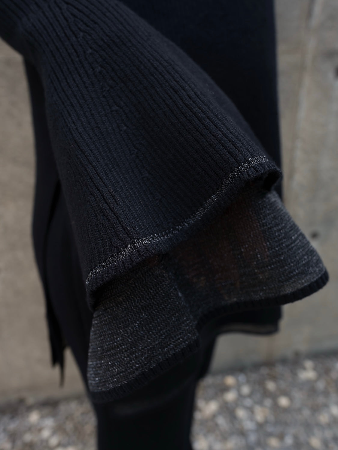 Sheer レイヤーカフス KNIT セットアップ