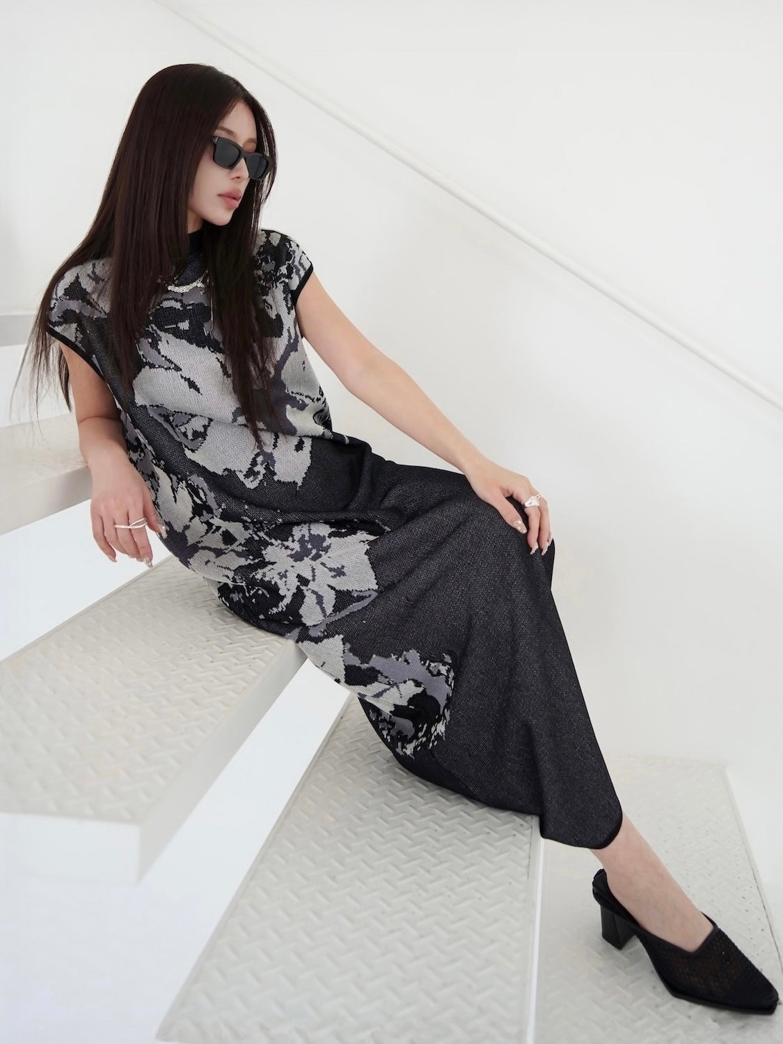 Flower Summer KNIT Dress